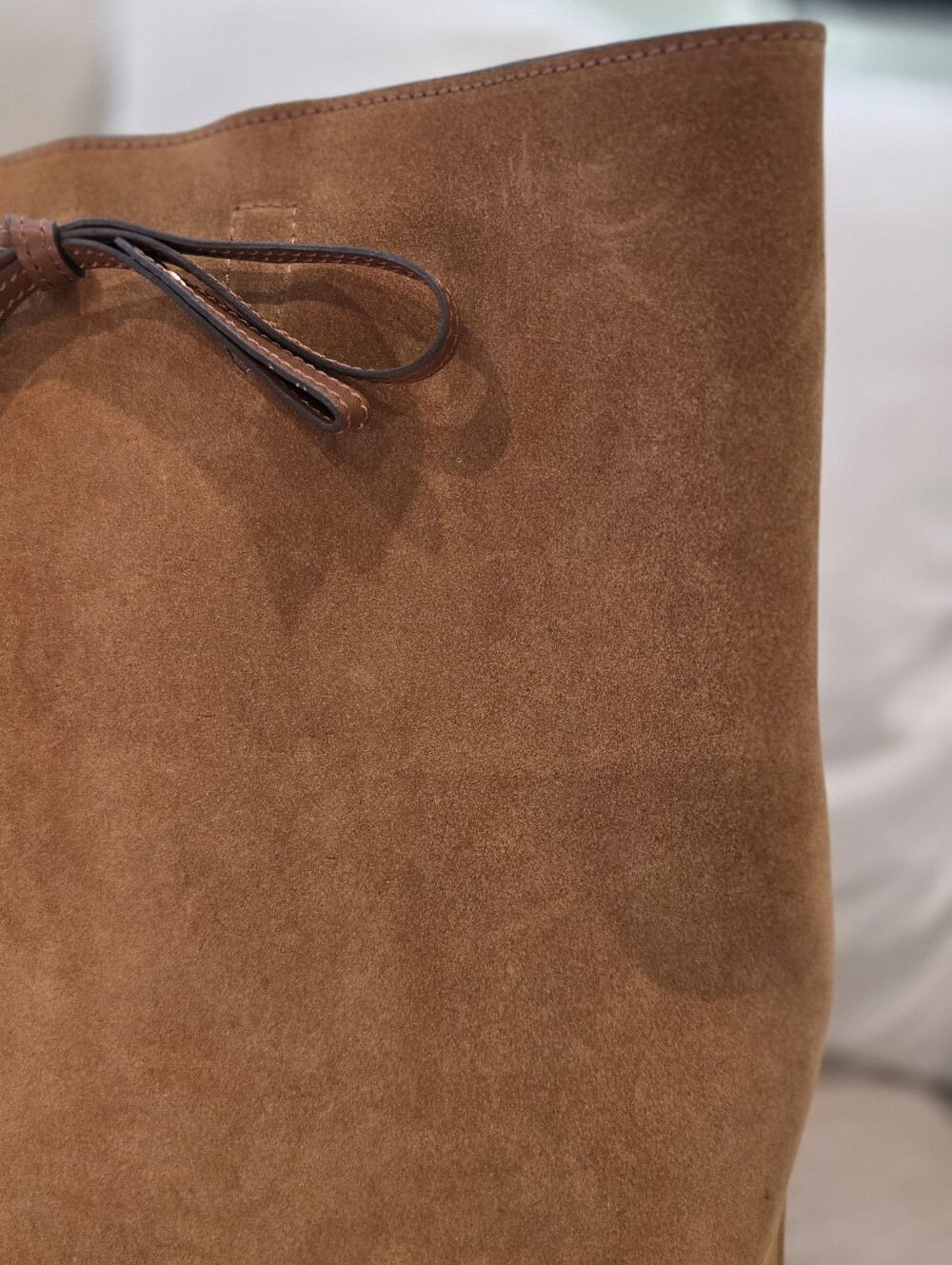 🌟Maison Margiela Caramel Brown Suede Tote/Bucket Bag - Picture 5 of 15